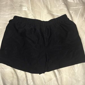 Snake print spandex shorts